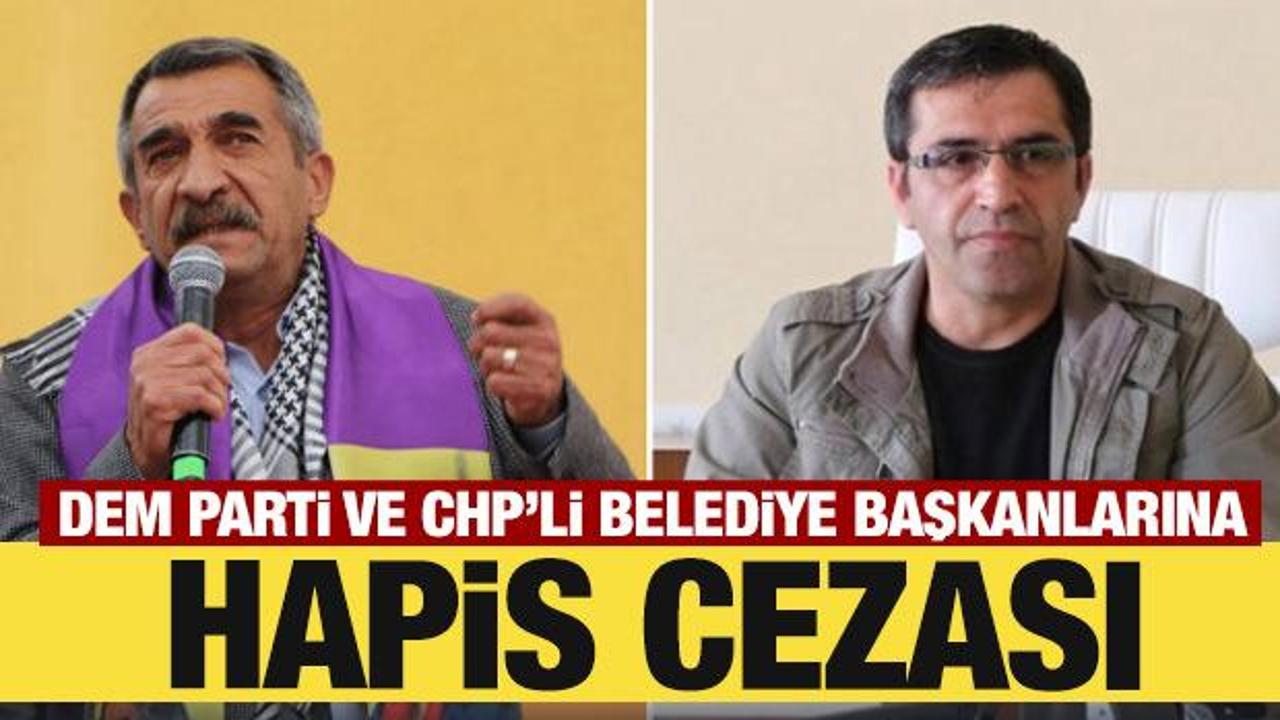 DEM Partili Belediye Başkanı ve CHP'li Başkan Sarıg&uuml;l'e hapis cezası