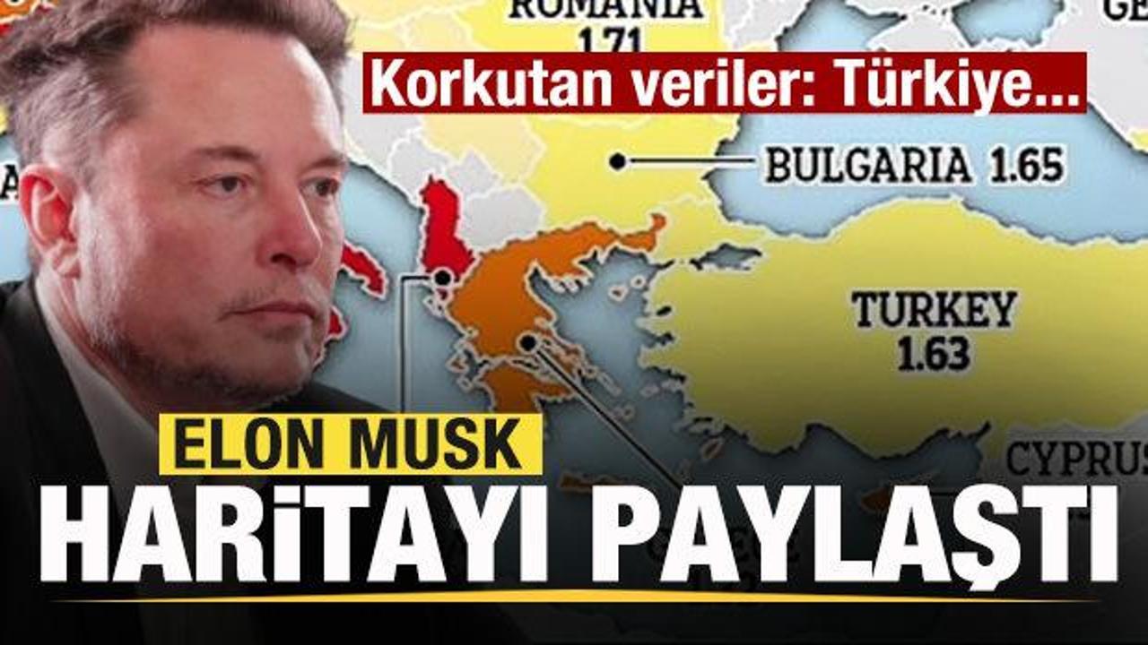 Elon Musk harita paylaştı ve uyardı! Korkutan veriler: Türkiye...