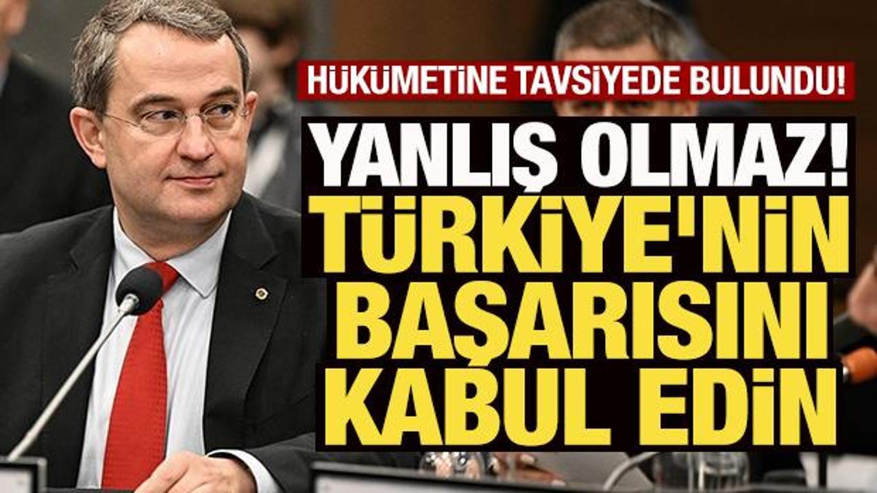H&uuml;k&uuml;mete tavsiyede bulundu: T&uuml;rkiye'nin başarılarını kabul edin