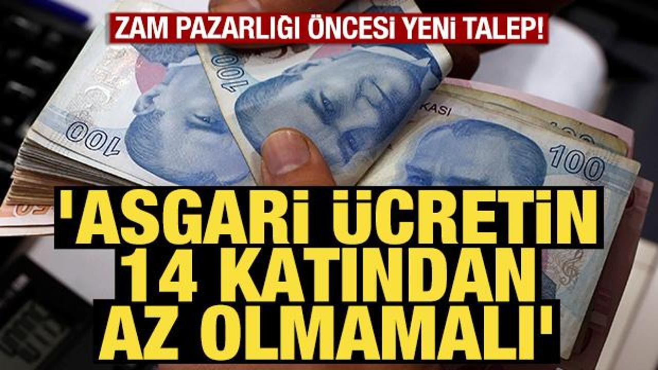 İş&ccedil;ilerden talep: 'Asgari &uuml;cretin 14 katından az olmamalı'