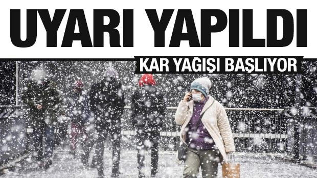 Kar başlıyor! MGM'den son dakika UYARISI! Havaya dikkat