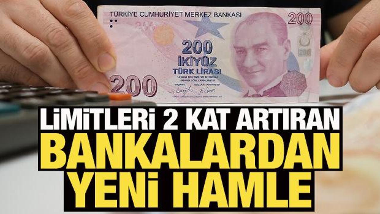 Para çekme limitlerini 2 katına çıkaran bankalardan yeni hamle