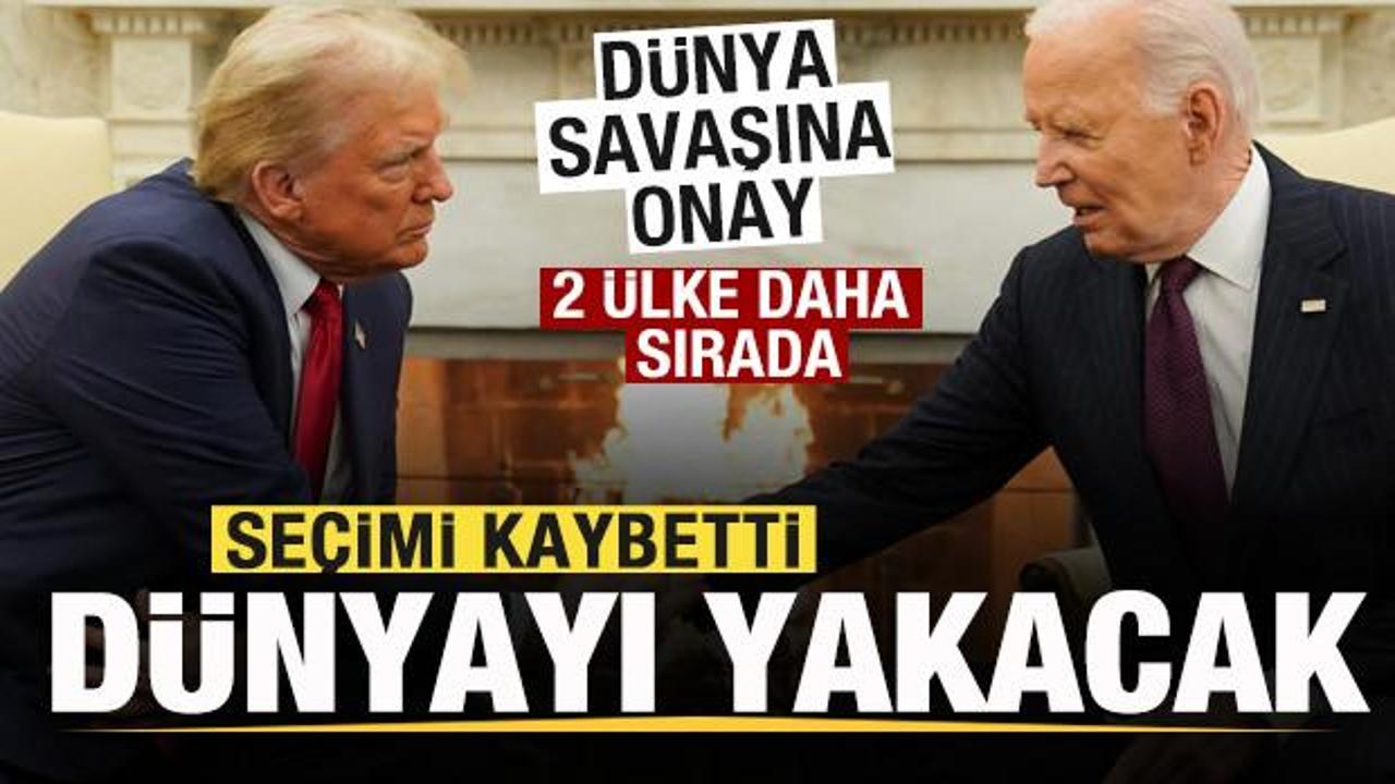 Se&ccedil;imi kaybetti d&uuml;nyayı yakacak! D&uuml;nya savaşına onay! ABD'den sonra 2 &uuml;lke daha sırada! 