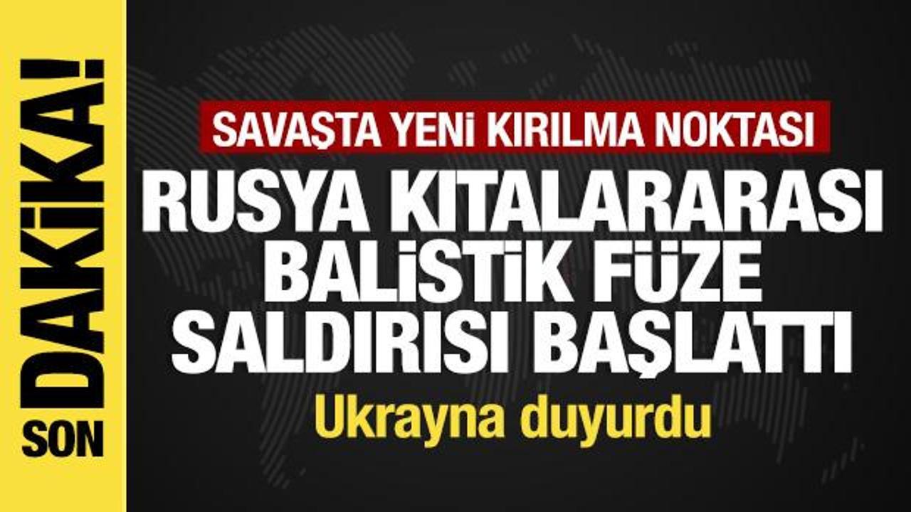 Son dakika...Rusya'dan Ukrayna'ya kıtalararası balistik f&uuml;ze saldırısı