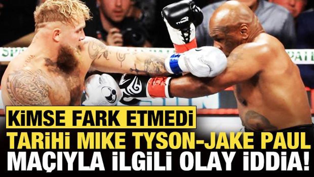 Tarihi Mike Tyson-Jake Paul ma&ccedil;ında kimsenin fark etmediği detay! Paul'e b&uuml;y&uuml;k tepki