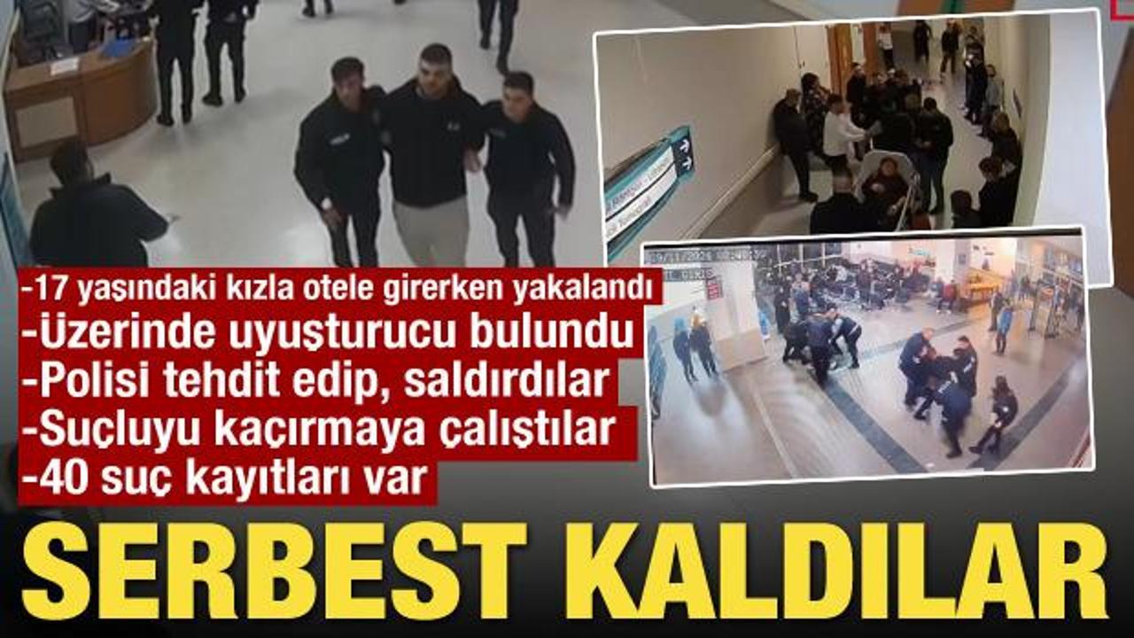 Uyuşturucuyla yakalanıp polise saldırdılar! Mahkeme su&ccedil; makinelerini serbest bıraktı