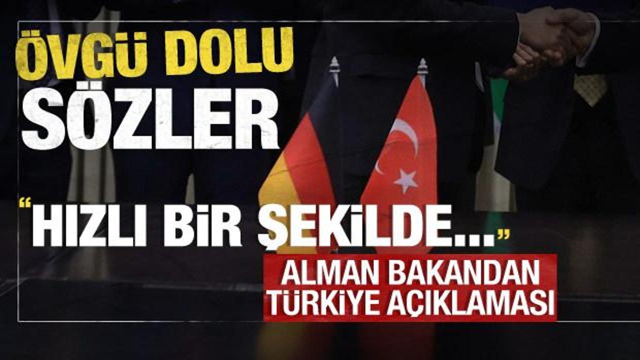 Almanya'dan T&uuml;rkiye a&ccedil;ıklaması! &Ouml;vg&uuml; dolu s&ouml;zler