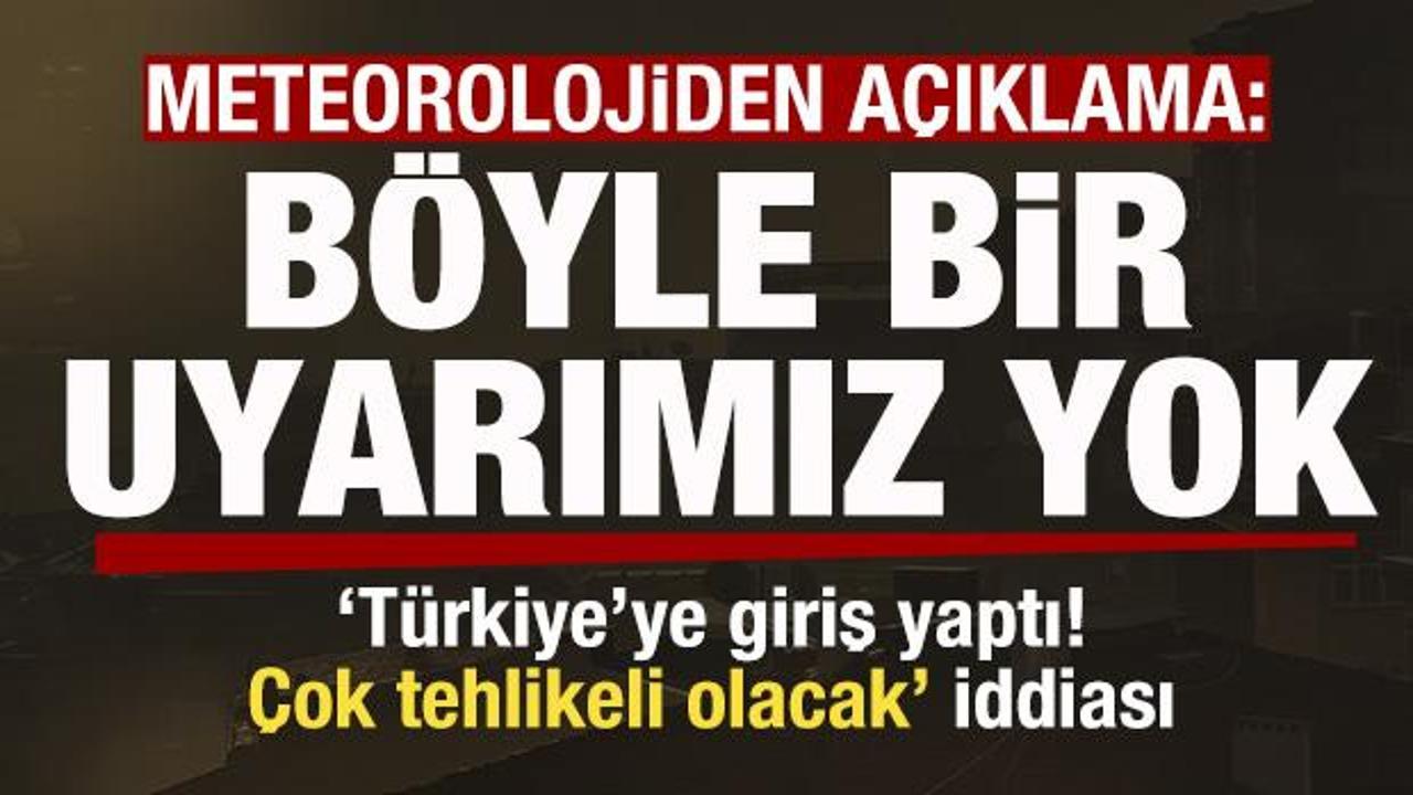 Azot dioksit g&uuml;ndem oldu! Meteorolojiden son dakika a&ccedil;ıklaması: B&ouml;yle bir uyarımız yok!