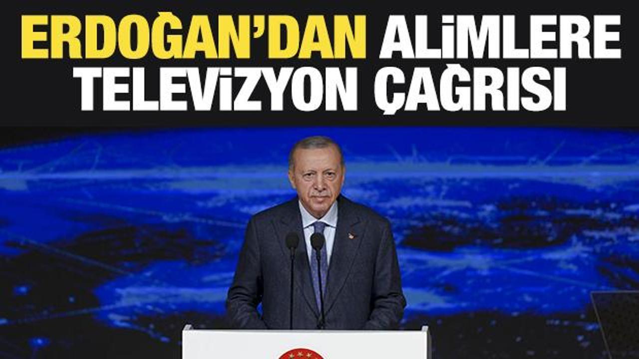Cumhurbaşkanı Erdoğan'dan alimlere 'televizyon' &ccedil;ağrısı!