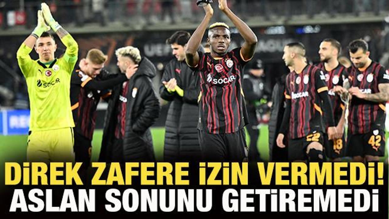 Direk zafere izin vermedi! Galatasaray, Hollanda'da sonunu getiremedi