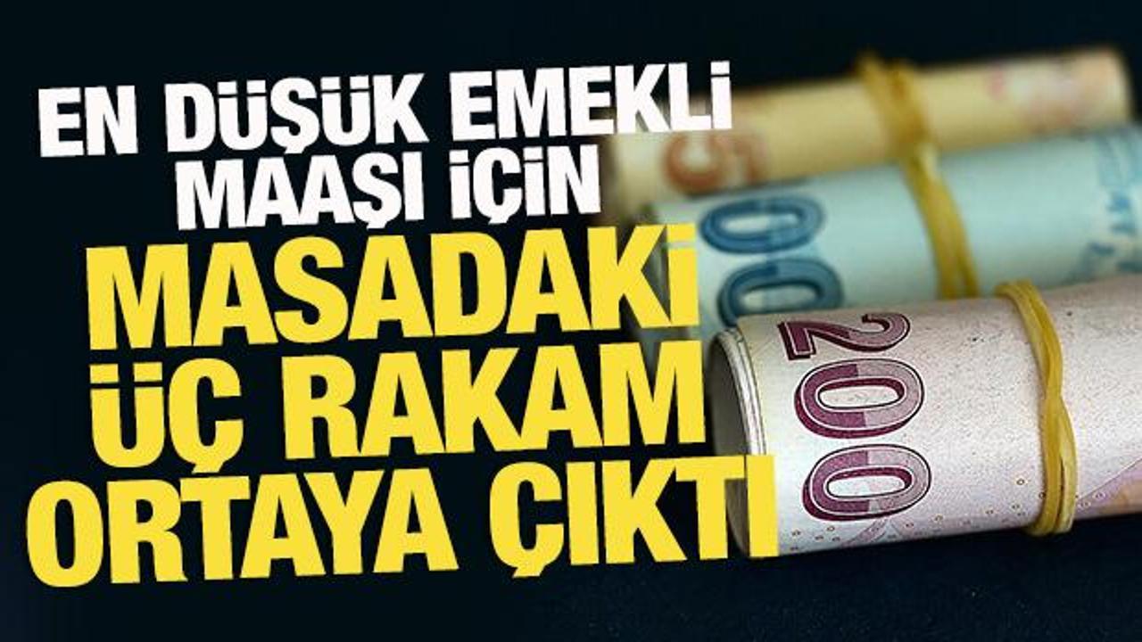 En d&uuml;ş&uuml;k emekli maaşı i&ccedil;in masadaki &uuml;&ccedil; rakam! 