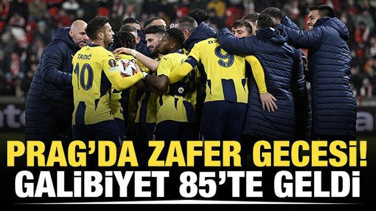 Golcüler sahne aldı! Fenerbahçe, Prag'da 3 puanı kaptı