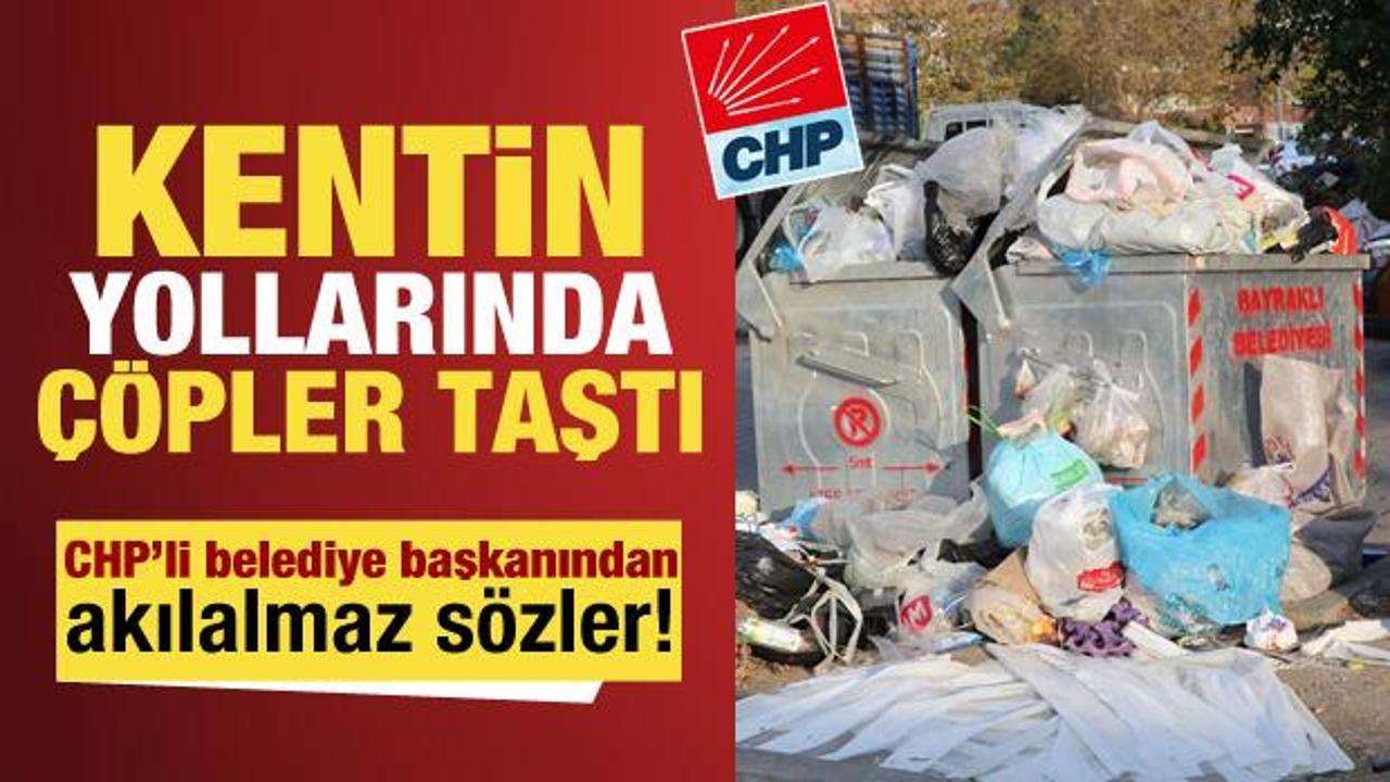 İzmir'in yollarında çöpler yola taştı! CHP'li belediye başkanı 'vicdan azabı' dedi