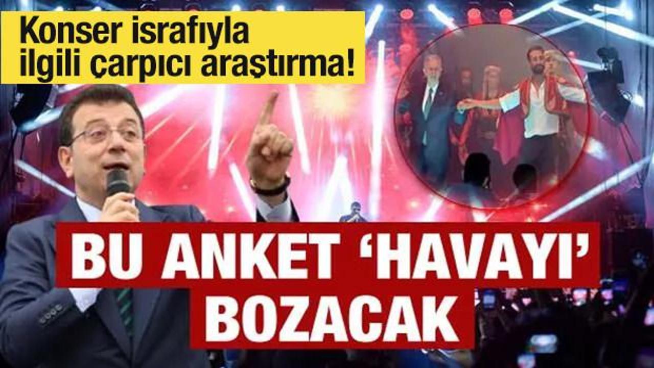 Konser israfıyla ilgili çarpıcı araştırma... Bu anket ‘havayı’ bozacak
