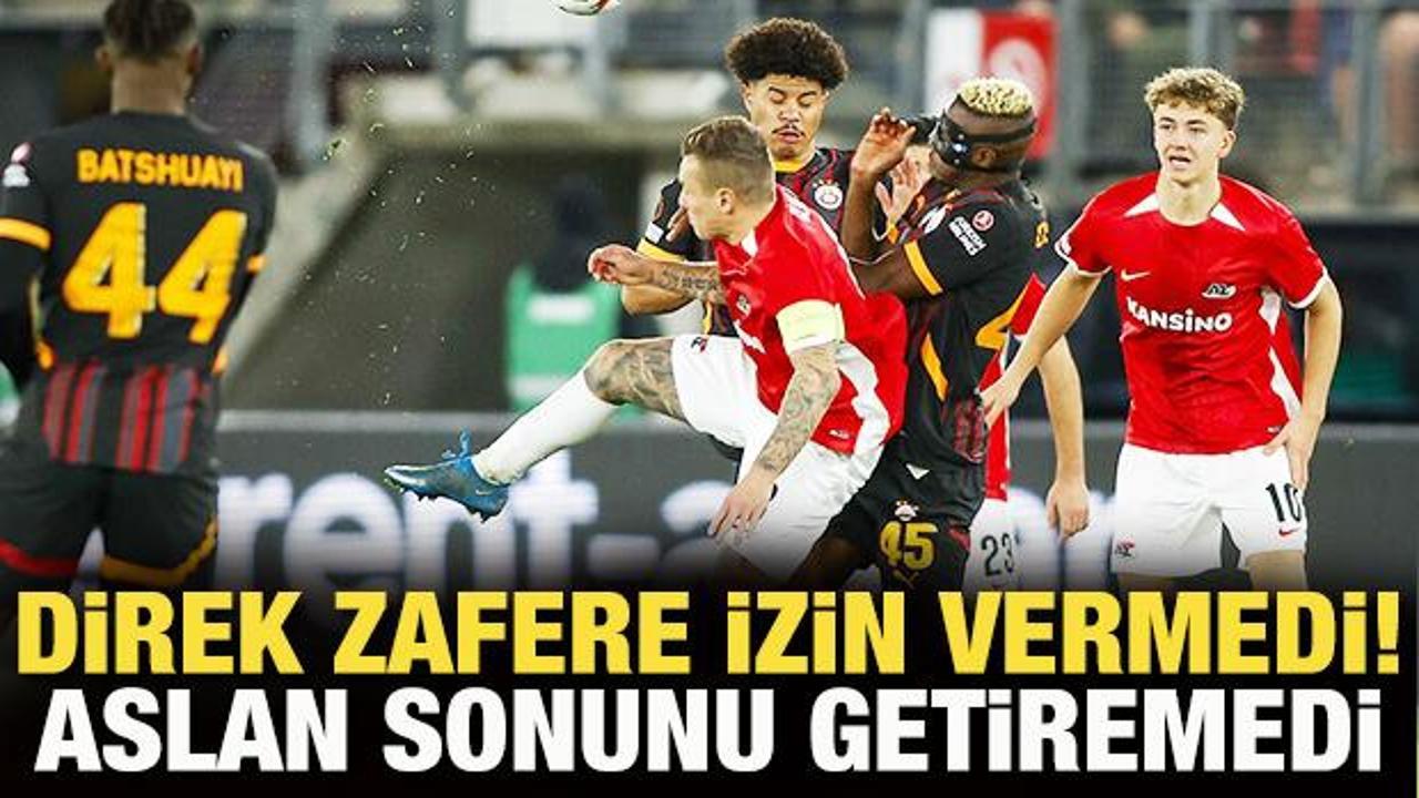 Direk zafere izin vermedi! Galatasaray, Hollanda'da sonunu getiremedi