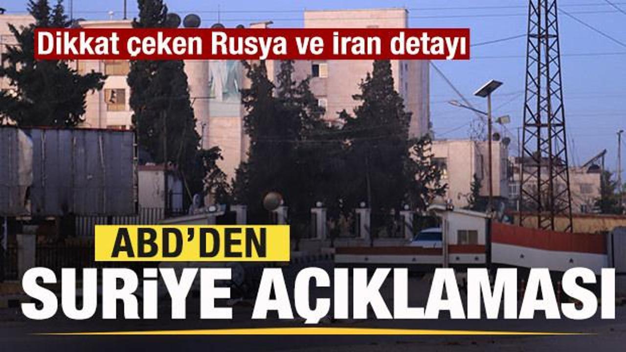 Muhalifler Suriye'de ilerliyor! ABD'den son dakika Halep a&ccedil;ıklaması! Rusya ve İran detayı