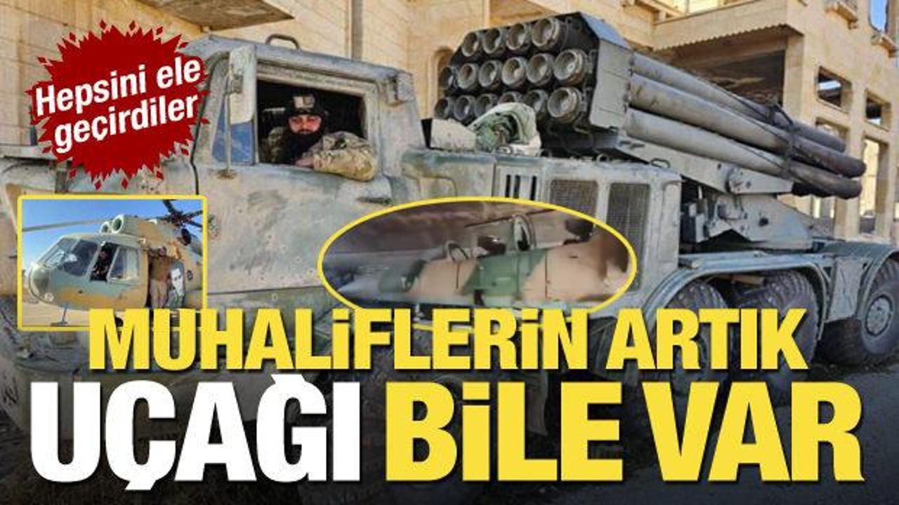 Muhaliflerde artık uçak, helikopter, hava savunma füzesi var! Teker teker ele geçirdiler