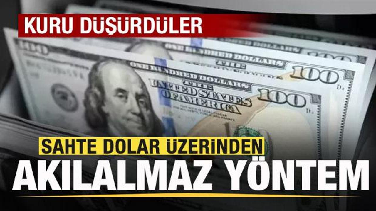 Sahte dolar &uuml;zerinden akılalmaz y&ouml;ntem! Kuru d&uuml;ş&uuml;rd&uuml;ler
