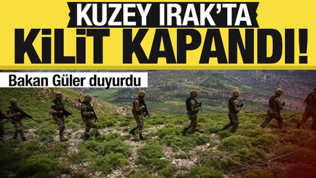 Son dakika... Bakan Güler: Kuzey Irak'ta kilit kapandı! 