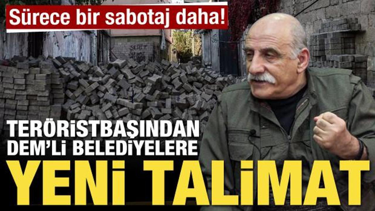 Sürece bir sabotaj daha! Teröristbaşından DEM'li belediyelere yeni talimat 