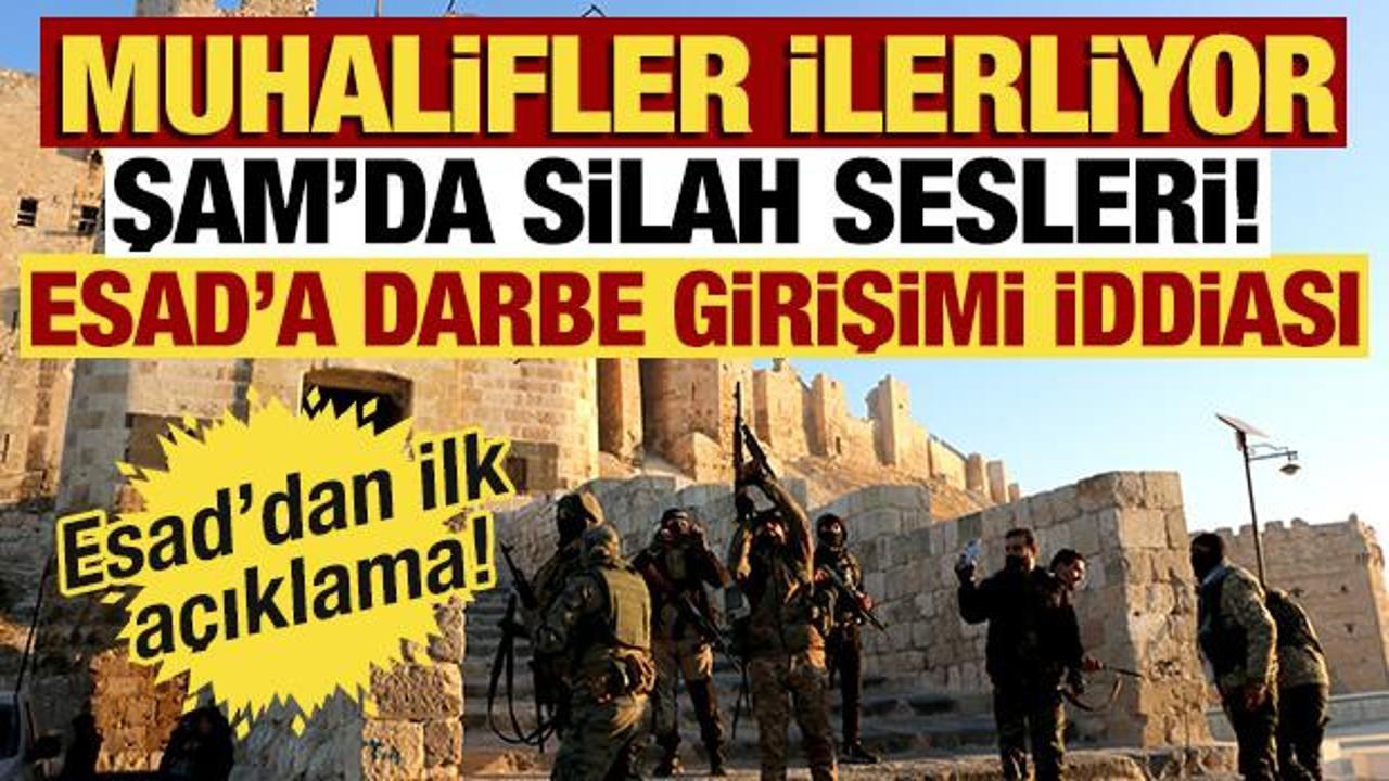 Suriye'de son gelişmeler: Muhalifler Hama'ya girdi! Esad'a darbe girişimi iddiası