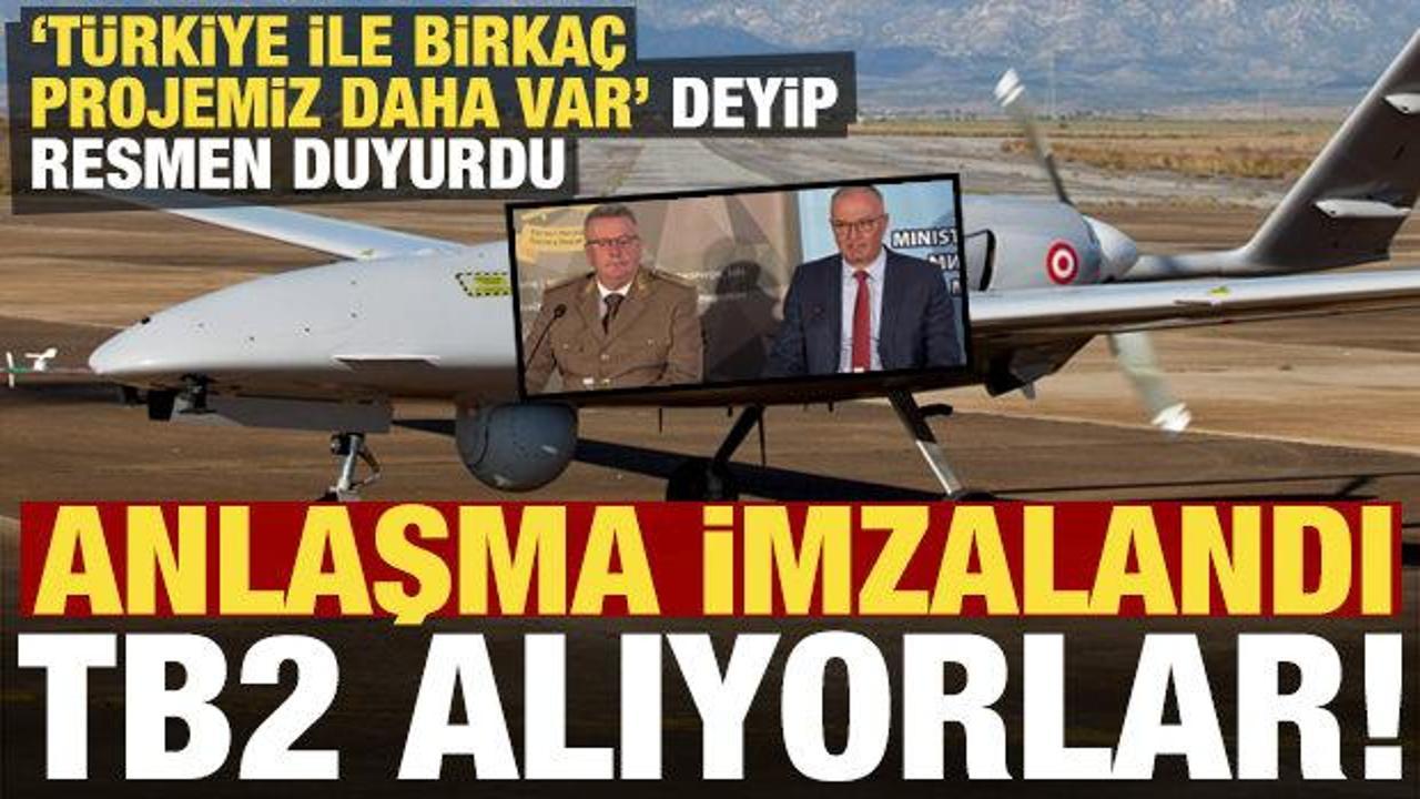 'T&uuml;rkiye ile birka&ccedil; projemiz daha var' deyip anlaşmayı resmen duyurdu! TB2 alıyorlar...