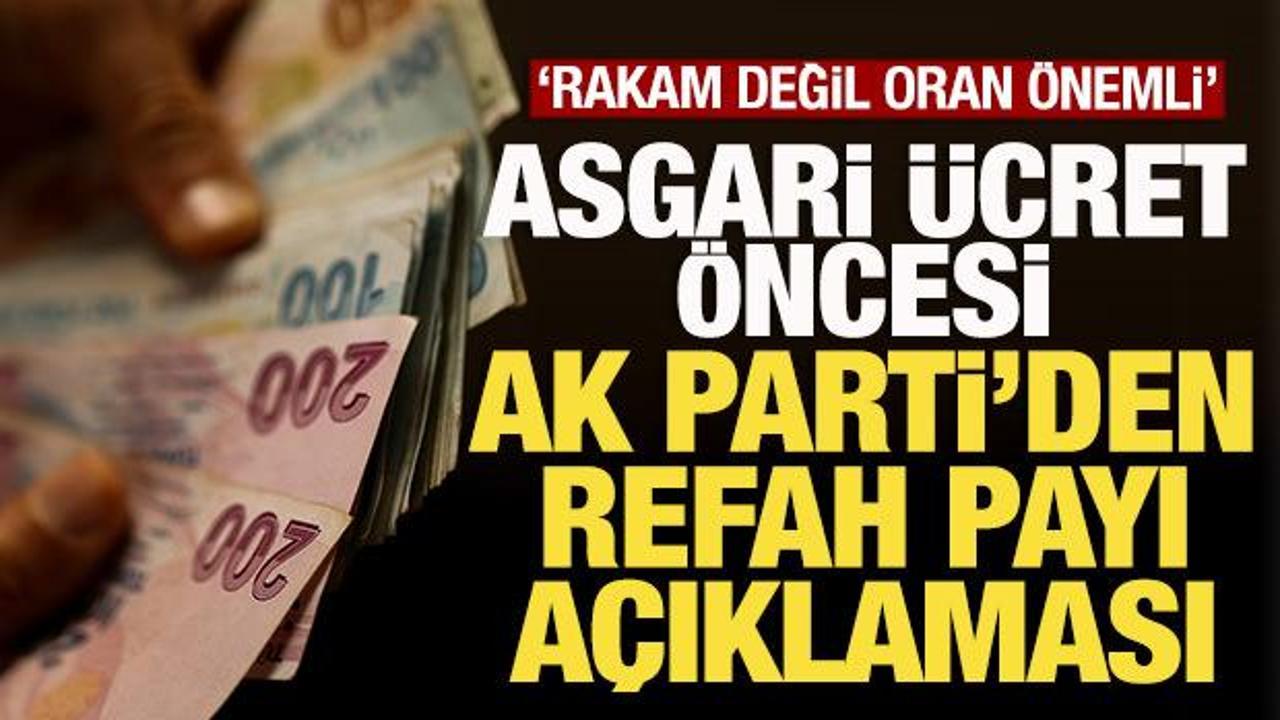 AK Parti'den 'refah payı' a&ccedil;ıklaması: 'Gerekirse Cumhurbaşkanımız devreye girer'