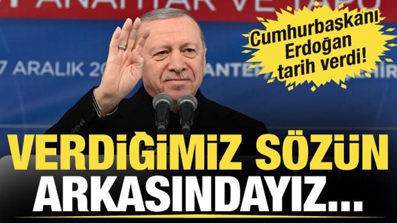 Cumhurbaşkanı Erdoğan, deprem konutları teslim t&ouml;reninde konuştu!