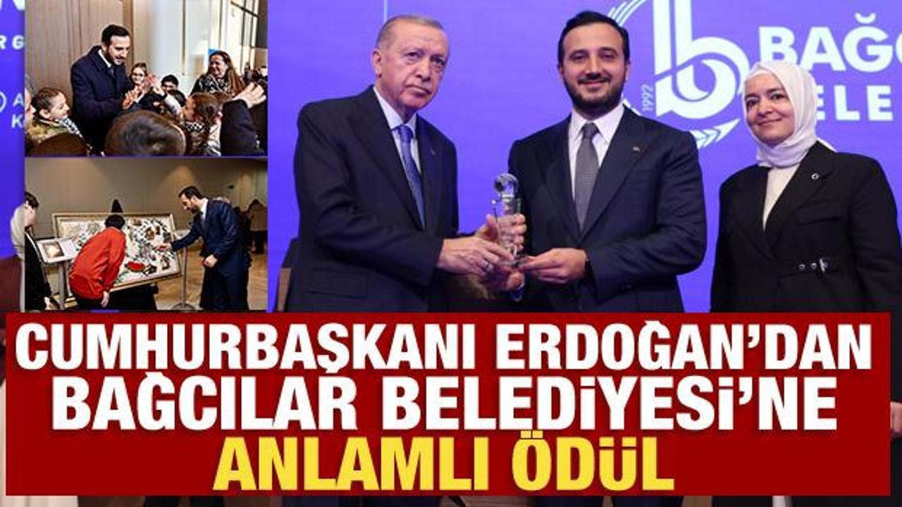 Cumhurbaşkanı Erdoğan&rsquo;dan Bağcılar Belediyesi&rsquo;ne &ldquo;Erişilebilirlik&rdquo; &ouml;d&uuml;l&uuml;