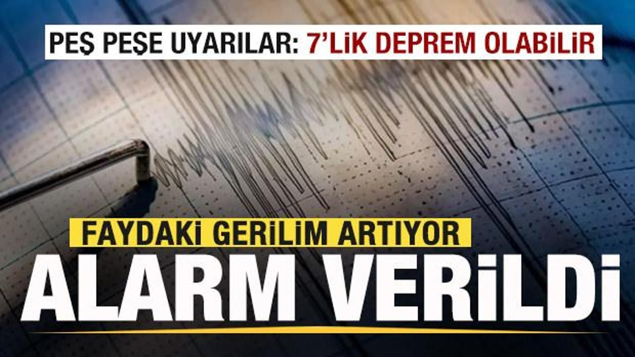 Faydaki gerilim artıyor! Alarm verildi! Peş peşe uyarılar: 7'lik deprem olabilir