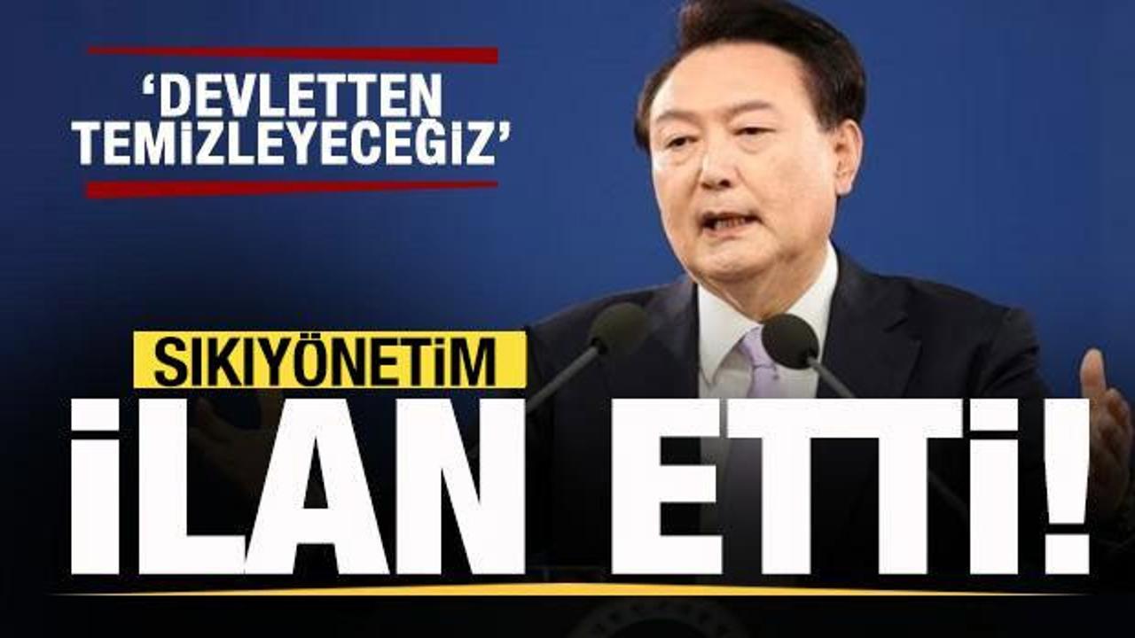 G&uuml;ney Kore'de son dakika gelişmesi! Sıkıy&ouml;netim ilan edildi: Devletten temizleyeceğiz