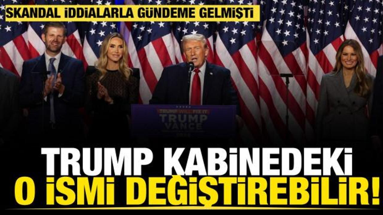Skandal iddialarla gündeme gelmişti... Trump kabinedeki o ismi değiştirecek!