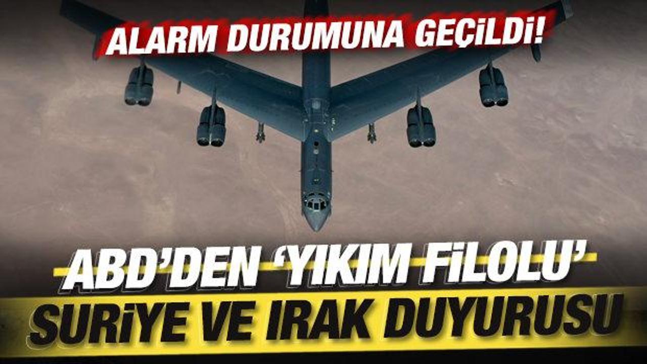 Son dakika: ABD'nin yıkım filosu Suriye ve Irak hava sahasında