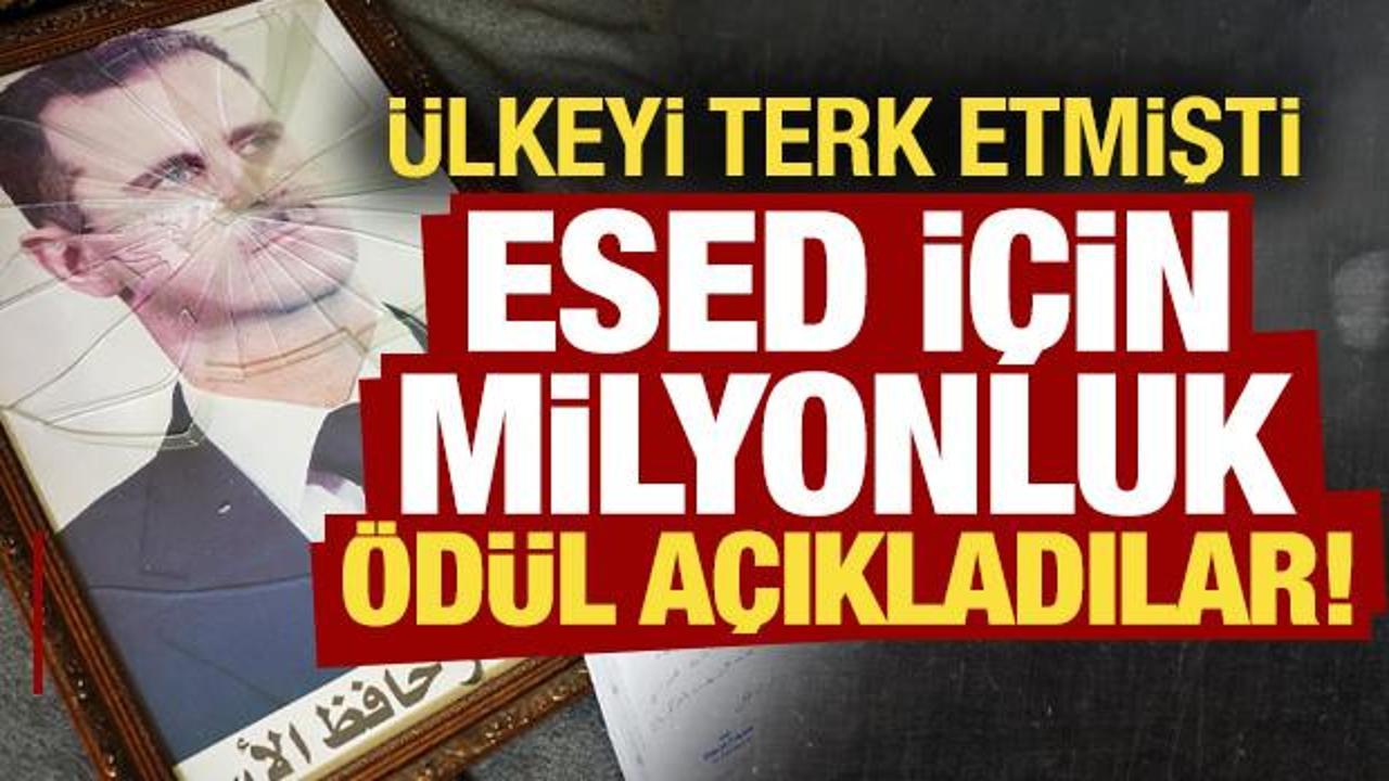 Son dakika: Ülkeden kaçan Esed'in başına ödül koydular!