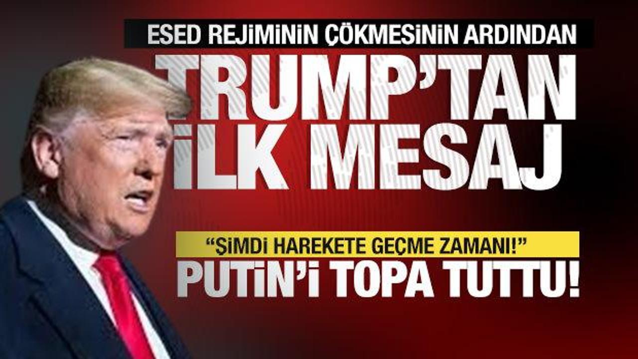Trump'tan Esed açıklaması... “Rusya onu yalnız bıraktı"