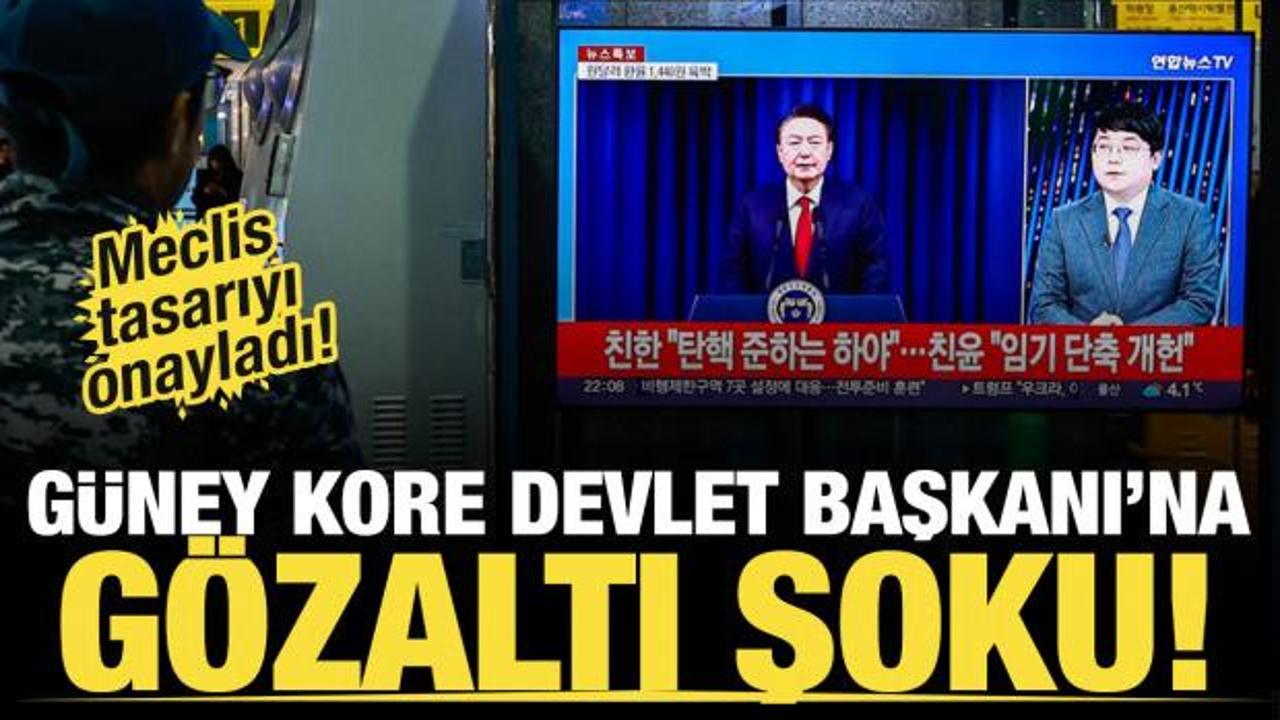 G&uuml;ney Kore Devlet Başkanı'na g&ouml;zaltı kararı! 