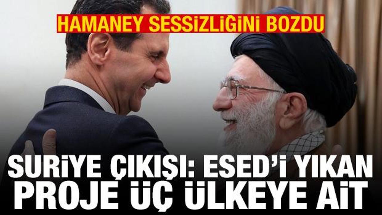 Hamaney'den Suriye açıklaması: Esad'ı yıkan proje üç ülkeye ait