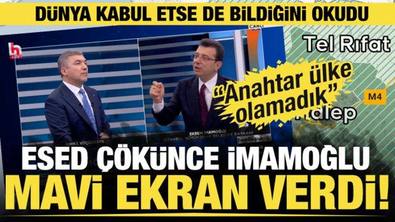 İBB Başkanı Ekrem İmamoğlu'ndan Suriye çıkışı: Anahtar ülke olamadık