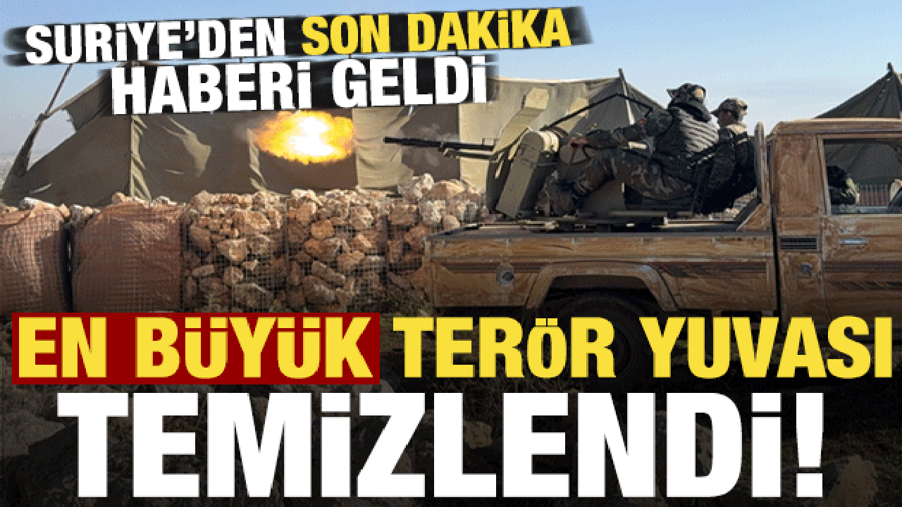 Münbiç'ten son dakika haberi geldi! En büyük terör yuvası temizlendi...