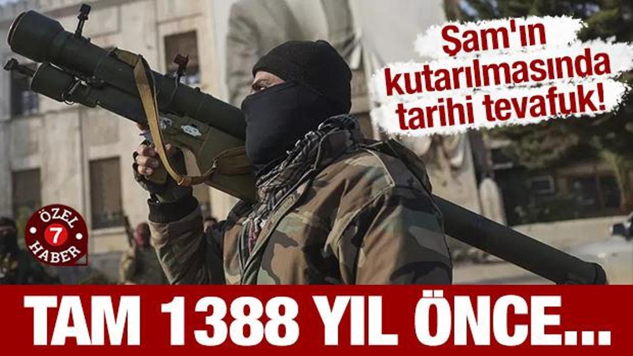 Şam'ın kutarılmasında tarihi tevafuk! Tam 1388 yıl &ouml;nce...