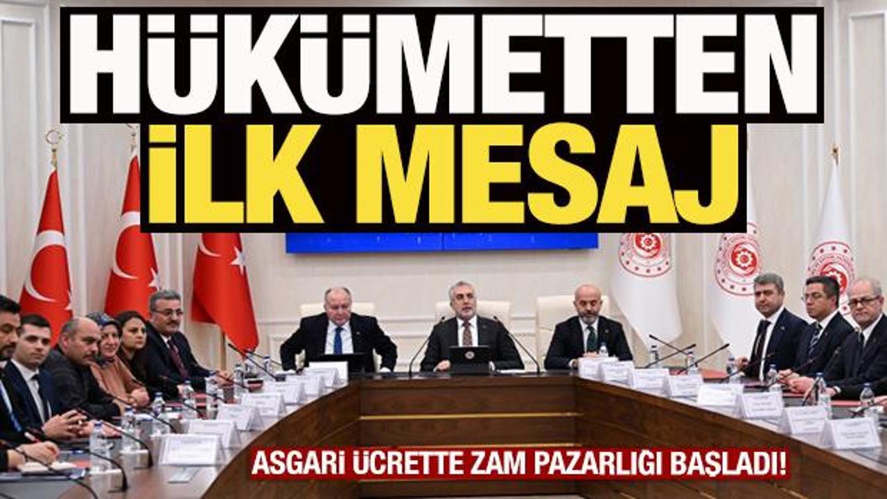 Son dakika haberi: Asgari &uuml;crette zam pazarlığı başladı