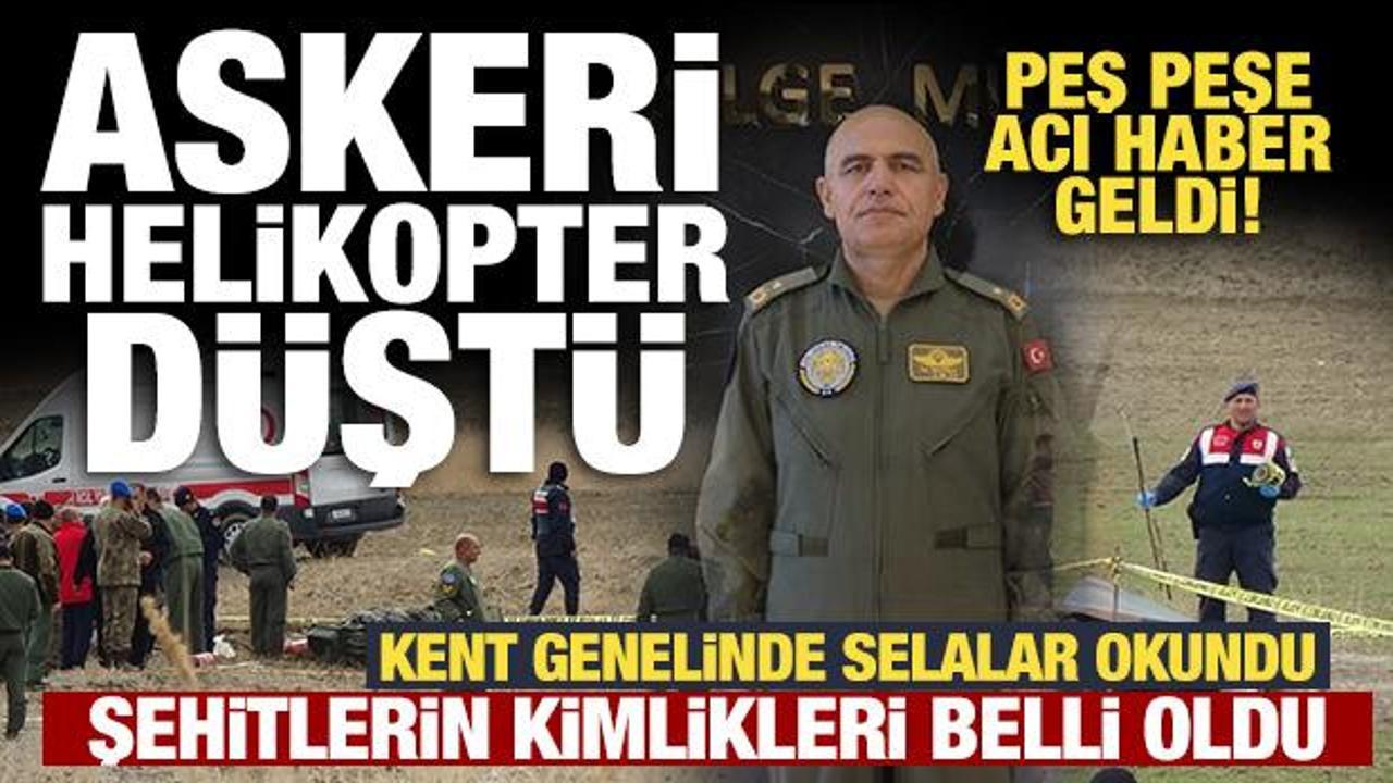 Son dakika... Isparta'da askeri helikopter d&uuml;şt&uuml;: Peş peşe acı haber geldi!