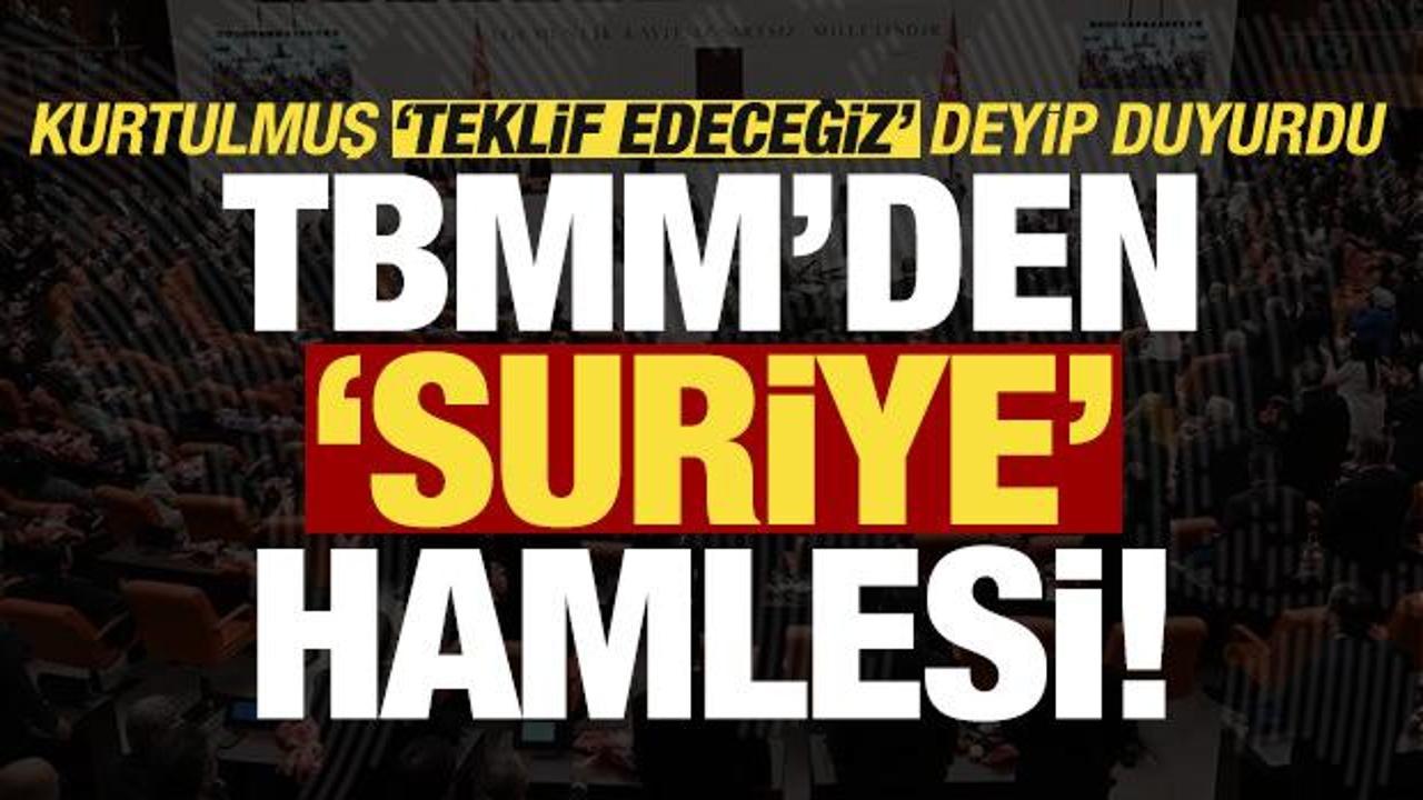 Son dakika: Numan Kurtulmuş 'teklif edeceğiz' deyip duyurdu! TBMM'de 'Suriye' hamlesi...