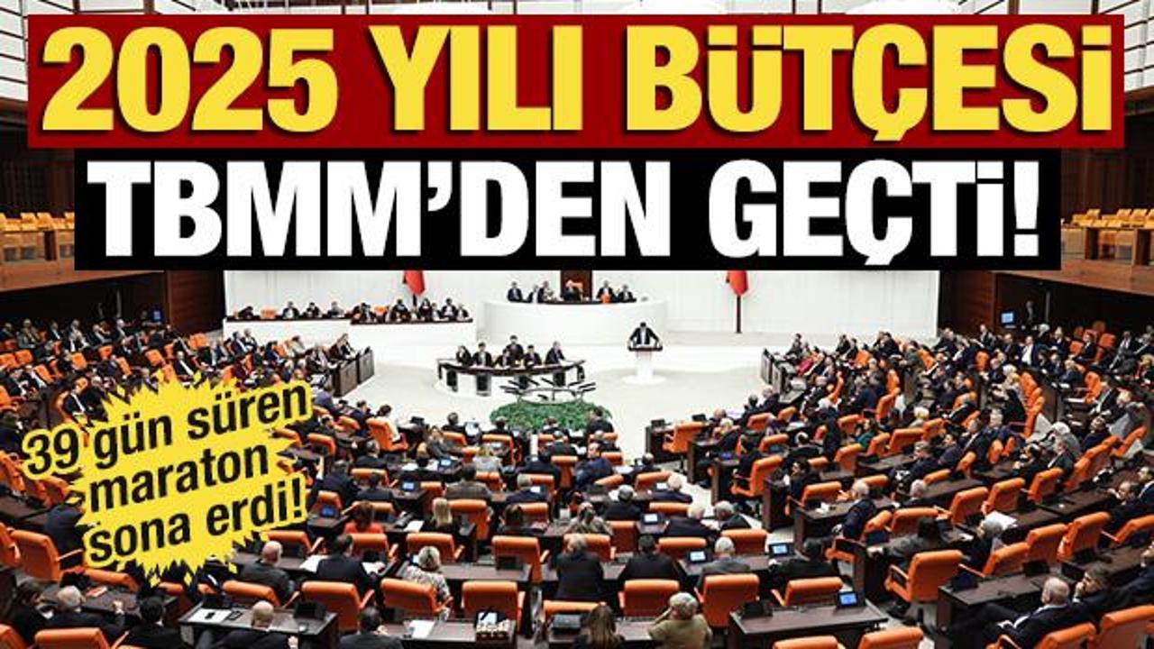 2025 b&uuml;t&ccedil;esi TBMM'de kabul edildi