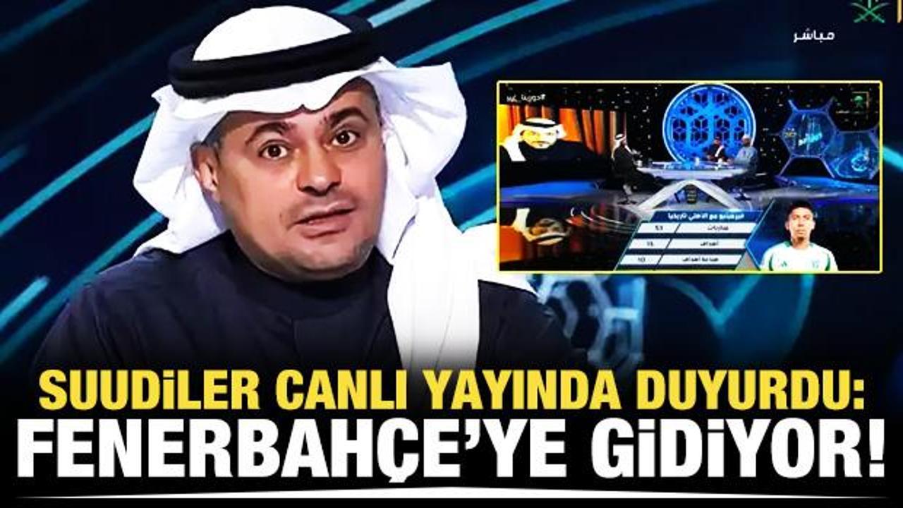 Suudiler canlı yayında Fenerbahçe'yi duyurdu!