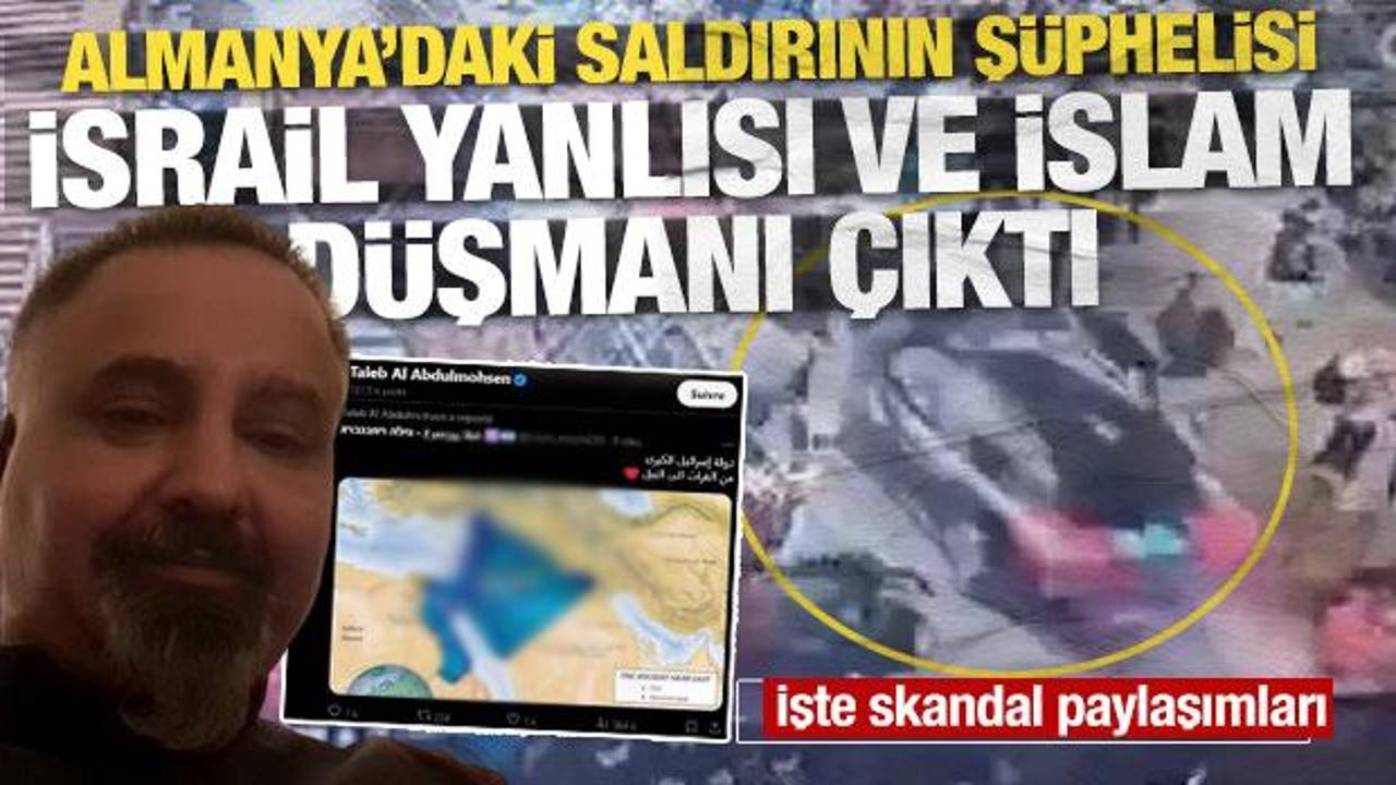Almanya'daki saldırının şüphelisi, İsrail yanlısı ve İslam düşmanı çıktı