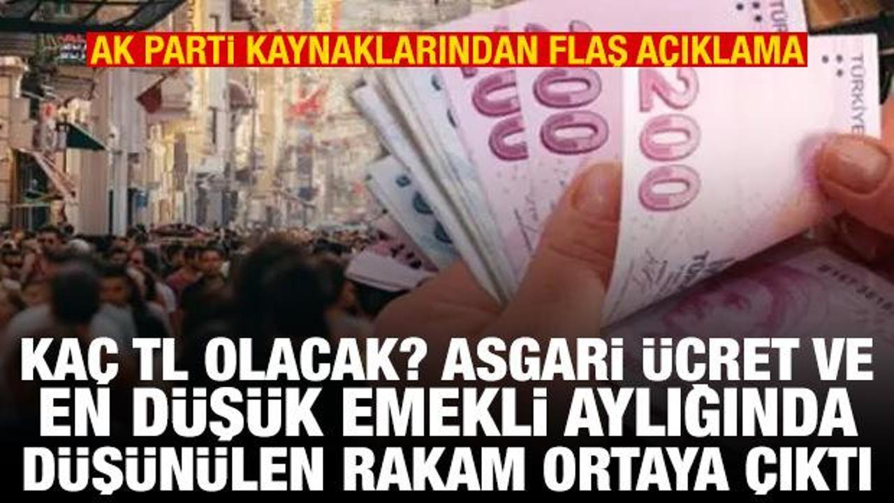 Asgari &uuml;cret ve en d&uuml;ş&uuml;k emekli maaşının ka&ccedil; TL olacağı belli oldu