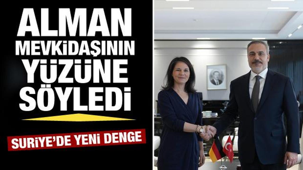 Bakan Fidan, Alman mevkidaşı Baerbock'ın yüzüne söyledi: Asla müsaade edilemeyecek