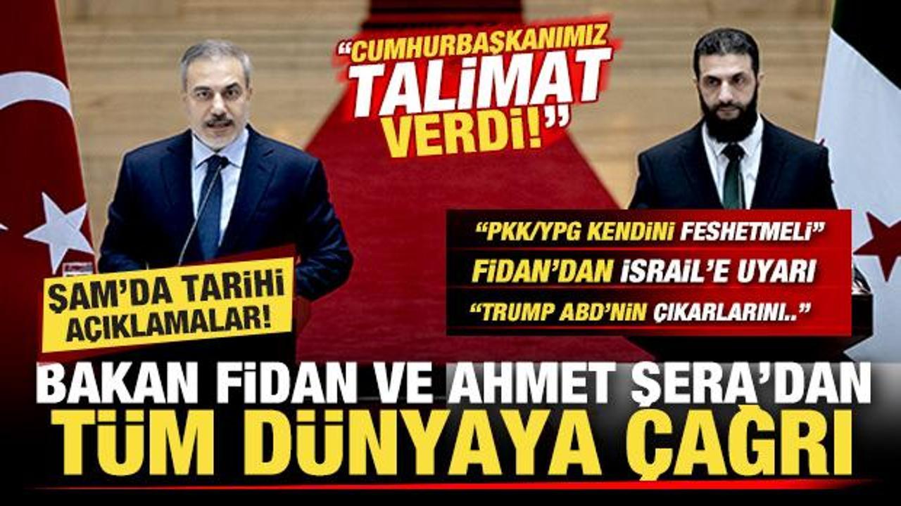 Bakan Fidan ve Ahmed eş-Şera'dan t&uuml;m d&uuml;nyaya son dakika &ccedil;ağrısı! Kritik PKK/YPG detayı