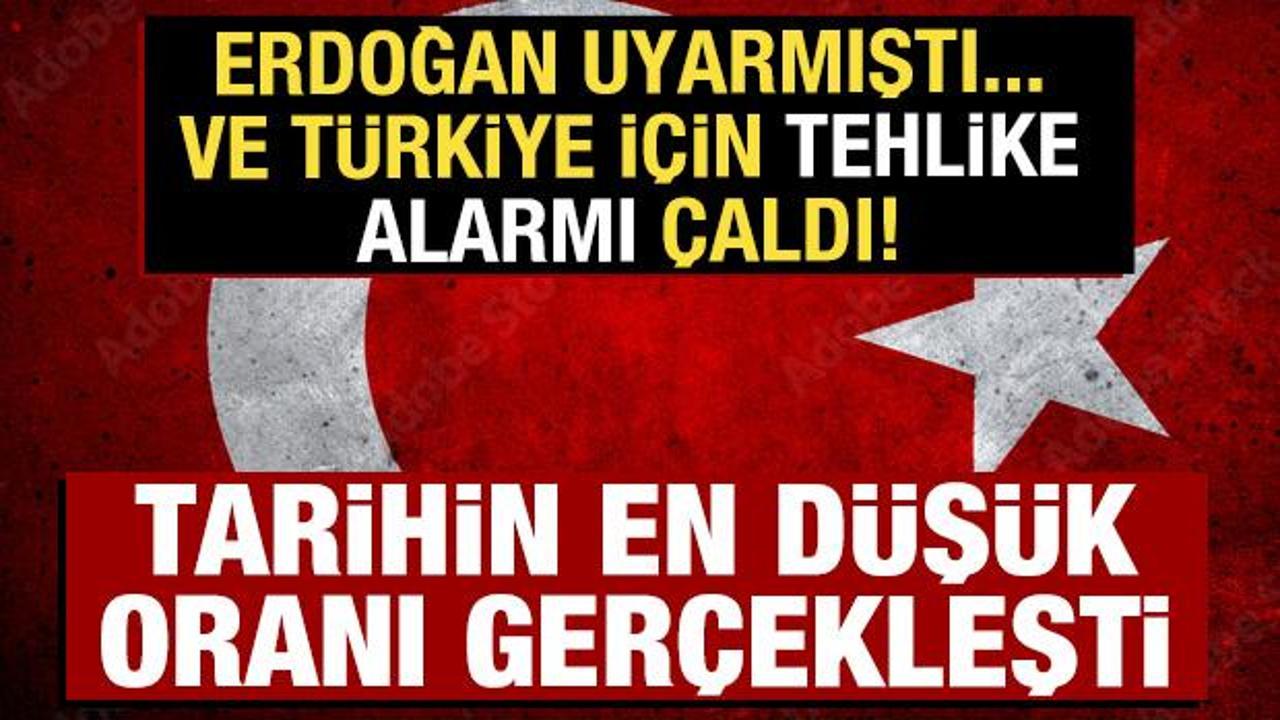 Erdoğan uyarmıştı! Türkiye için tehlike alarmı çaldı: Tarihin en düşük doğurganlık oranı